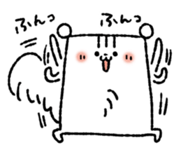 Square squirrel sticker #7471384