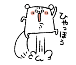 Square squirrel sticker #7471386