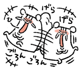 Square squirrel sticker #7471389