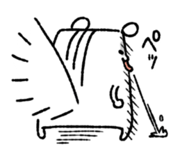 Square squirrel sticker #7471393