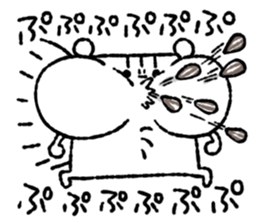 Square squirrel sticker #7471395