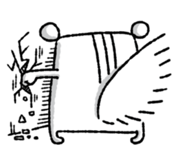 Square squirrel sticker #7471397