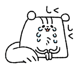 Square squirrel sticker #7471401