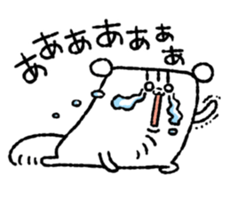 Square squirrel sticker #7471408