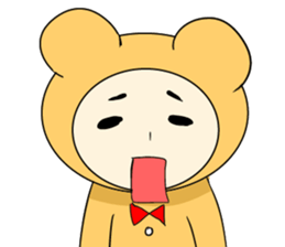 Kohji of the stuffed toy of the bear sticker #7471792