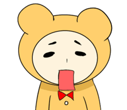 Kohji of the stuffed toy of the bear sticker #7471792