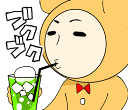 Kohji of the stuffed toy of the bear sticker #7471810