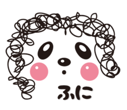 Pretty panda sticker sticker #7472130