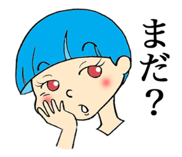 Short hair girl(mushroom type) sticker #7472743