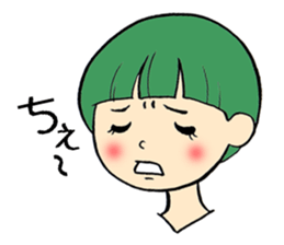 Short hair girl(mushroom type) sticker #7472777