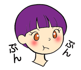 Short hair girl(mushroom type) sticker #7472778