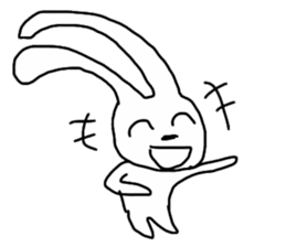 Super high spirits rabbit sticker #7473710