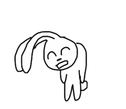 Super high spirits rabbit sticker #7473724