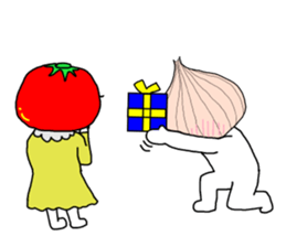 onion boy&pickled plum2 sticker #7473879