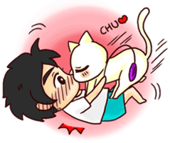 Cat King x MoMo sticker #7474562