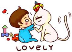 Cat King x MoMo sticker #7474587