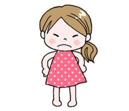 Cute girl!! sticker #7474913