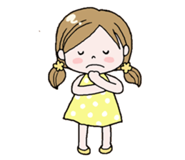 Cute girl!! sticker #7474914