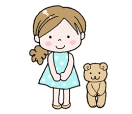 Cute girl!! sticker #7474924