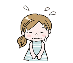 Cute girl!! sticker #7474926