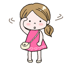 Cute girl!! sticker #7474930