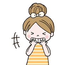 Cute girl!! sticker #7474931