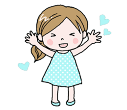 Cute girl!! sticker #7474943