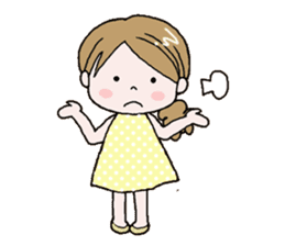 Cute girl!! sticker #7474944