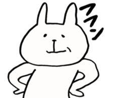 chubby rabbit SHIODAIFUKU sticker #7474992