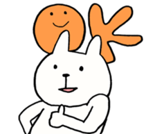 chubby rabbit SHIODAIFUKU sticker #7475002