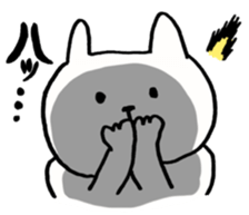 chubby rabbit SHIODAIFUKU sticker #7475005