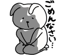 chubby rabbit SHIODAIFUKU sticker #7475007