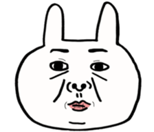 chubby rabbit SHIODAIFUKU sticker #7475013