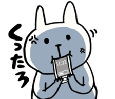 chubby rabbit SHIODAIFUKU sticker #7475015