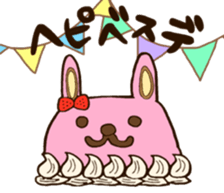 chubby rabbit SHIODAIFUKU sticker #7475017