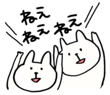 chubby rabbit SHIODAIFUKU sticker #7475022