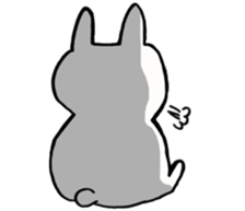 chubby rabbit SHIODAIFUKU sticker #7475024