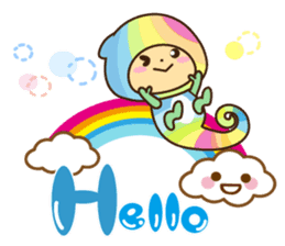 Crazy Cute Chameleon sticker #7475470