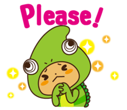 Crazy Cute Chameleon sticker #7475478