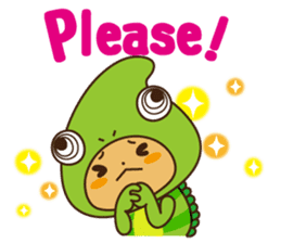 Crazy Cute Chameleon sticker #7475478