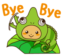 Crazy Cute Chameleon sticker #7475483