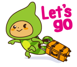 Crazy Cute Chameleon sticker #7475490