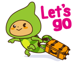 Crazy Cute Chameleon sticker #7475490