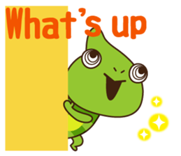 Crazy Cute Chameleon sticker #7475492
