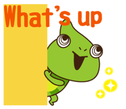 Crazy Cute Chameleon sticker #7475492
