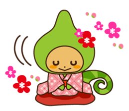 Crazy Cute Chameleon sticker #7475495