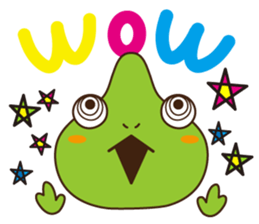 Crazy Cute Chameleon sticker #7475498