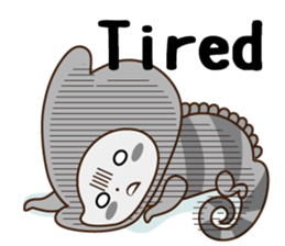 Crazy Cute Chameleon sticker #7475499