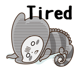 Crazy Cute Chameleon sticker #7475499