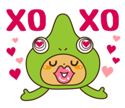 Crazy Cute Chameleon sticker #7475502